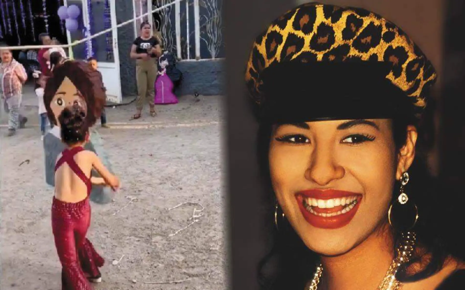 Niña celebra fiesta con temática de Selena